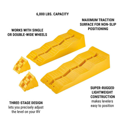 HAUL-MASTER Three-Stage RV Leveler Ramps