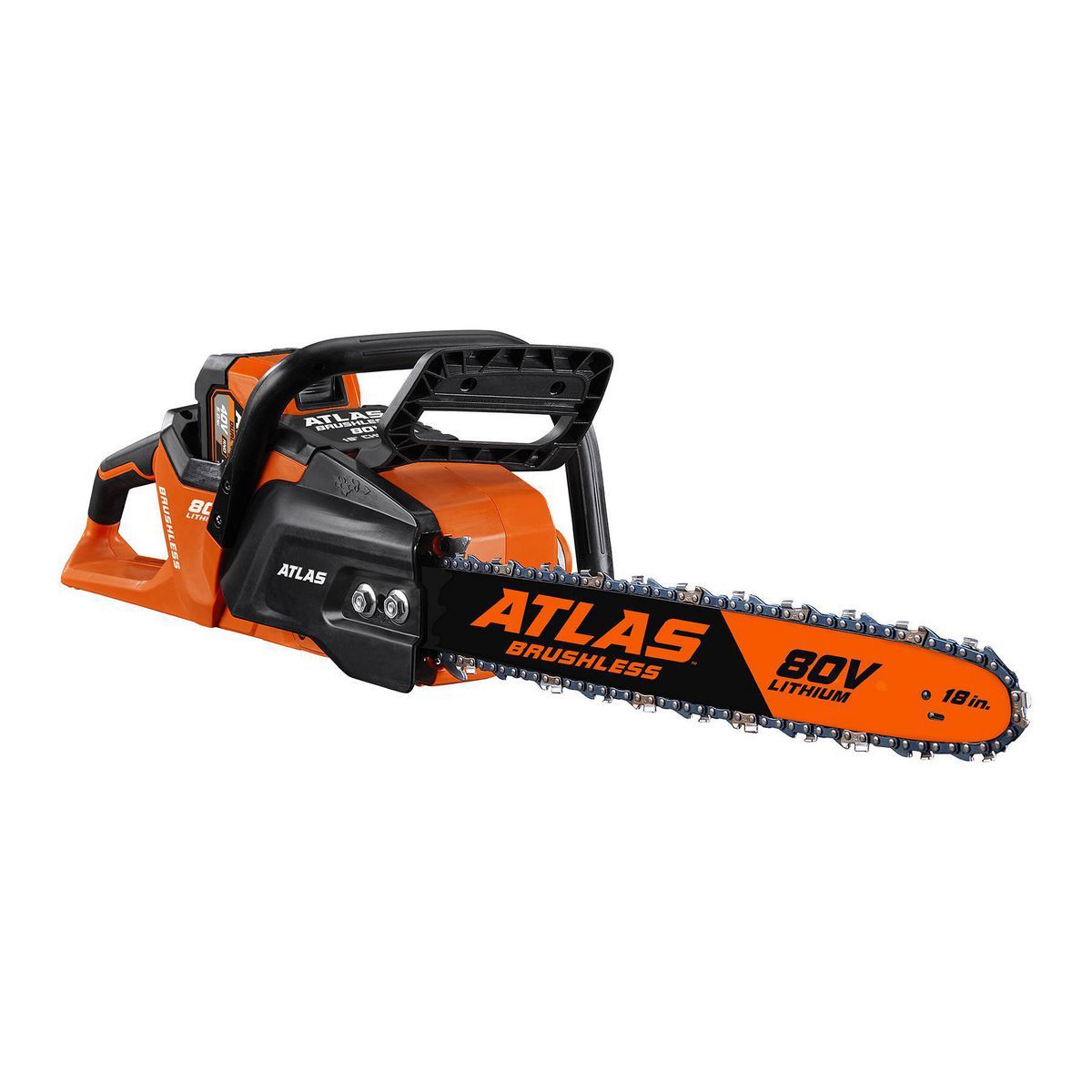 ATLAS 80V Brushless Cordless 18 in. Chainsaw - Tool Only