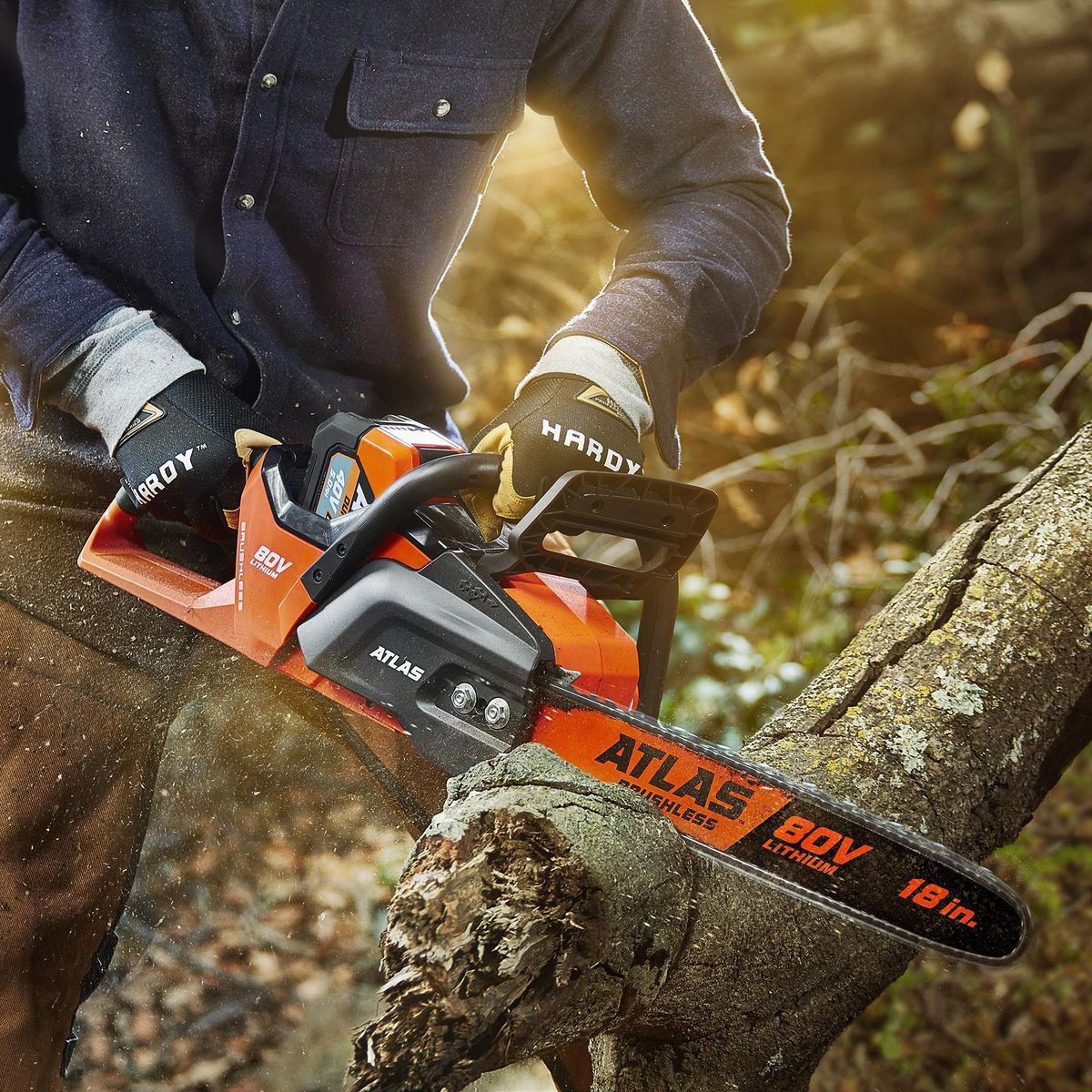 ATLAS 80V Brushless Cordless 18 in. Chainsaw - Tool Only