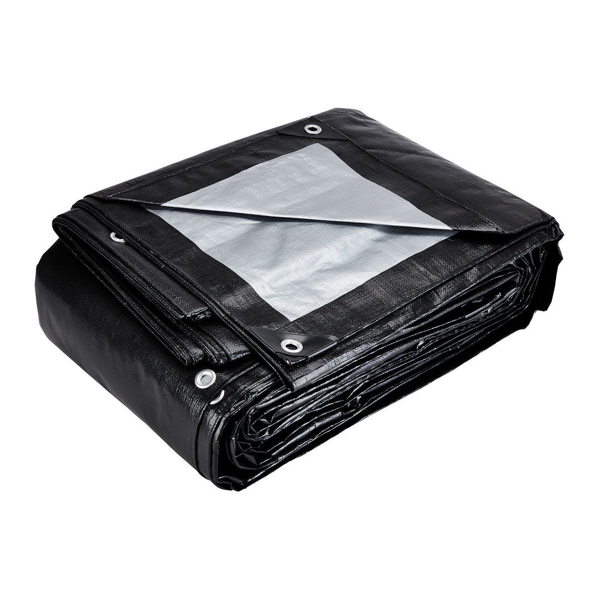 20 ft. x 30 ft. Silver and Black Extreme-Duty, Weather-Resistant Tarp