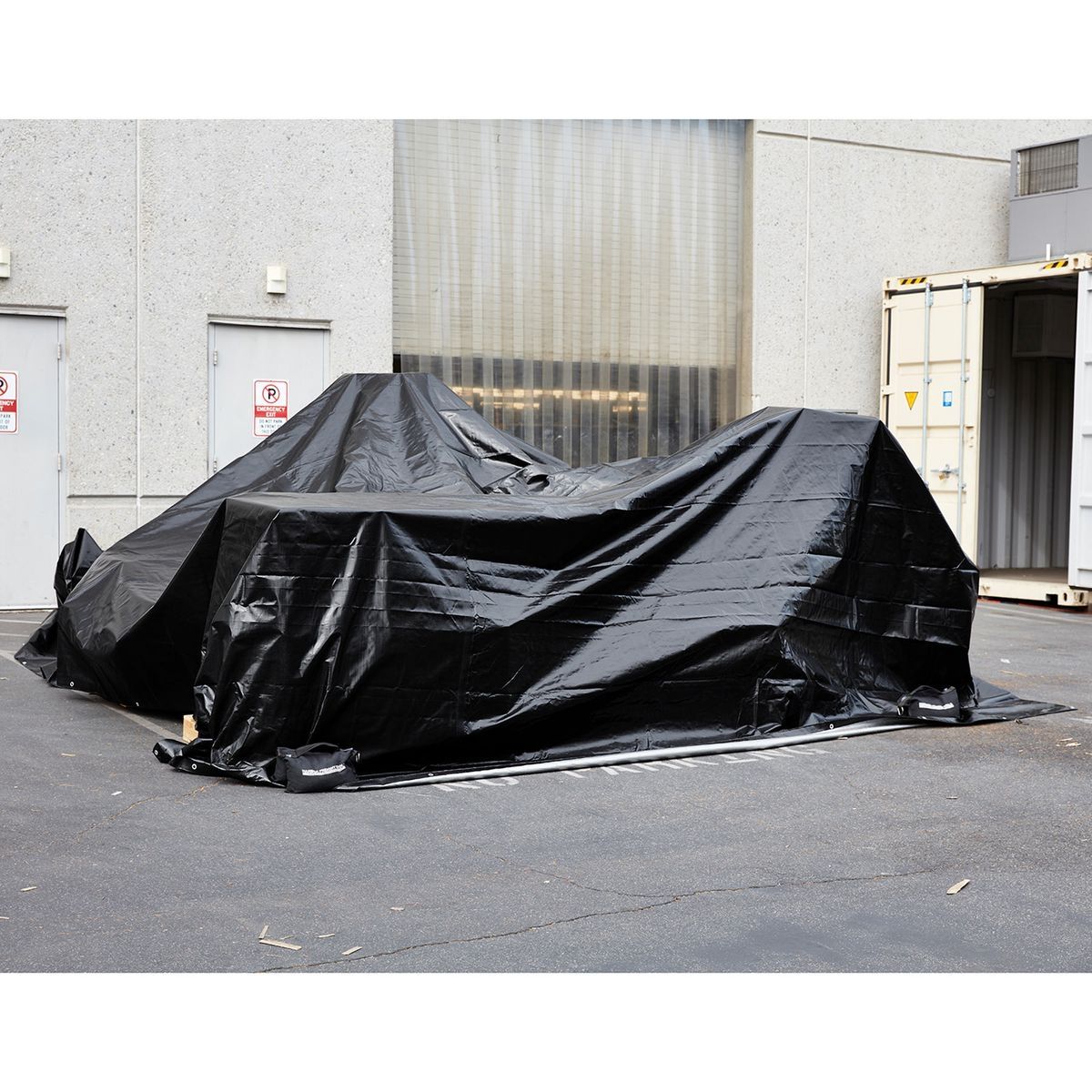 20 ft. x 30 ft. Silver and Black Extreme-Duty, Weather-Resistant Tarp