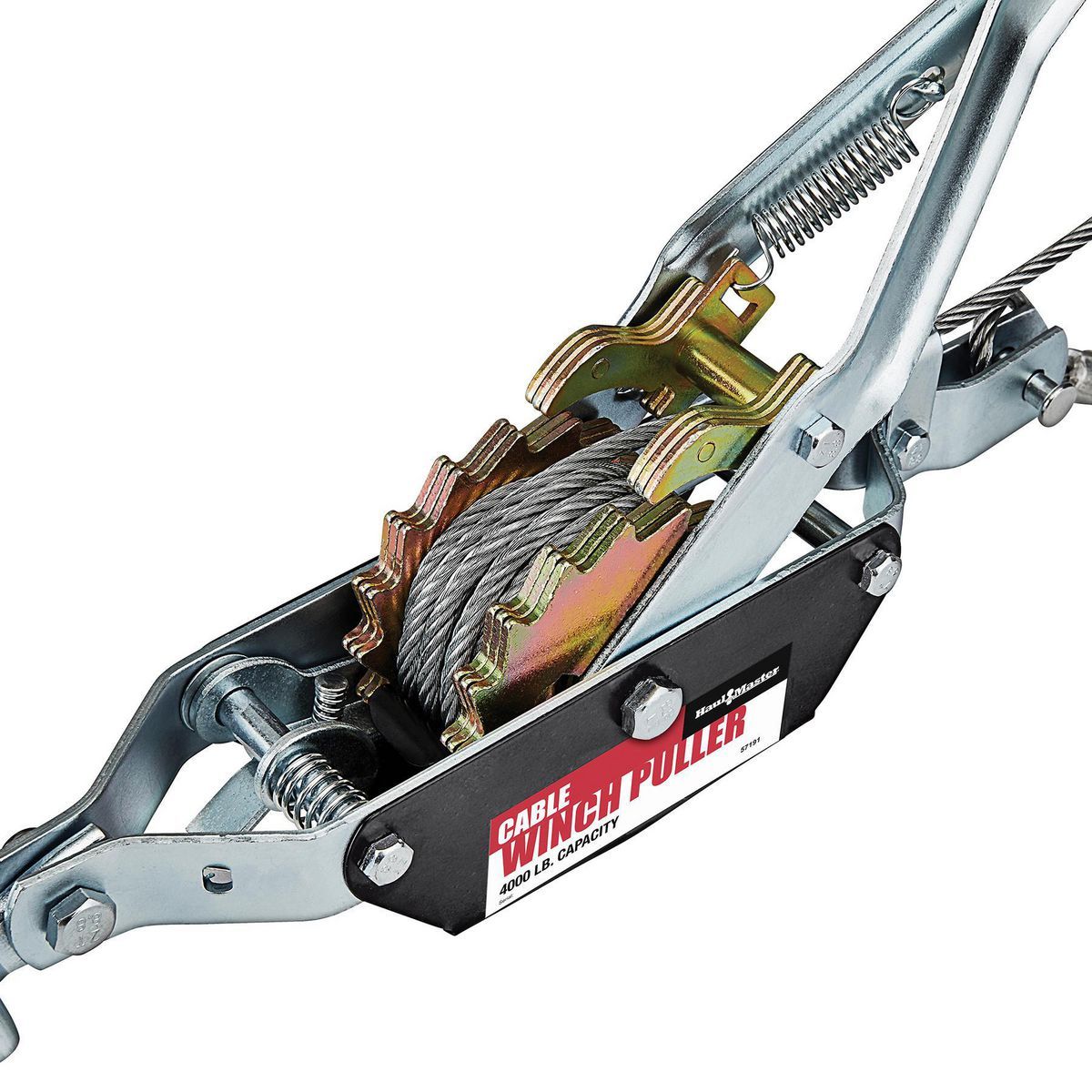 HAUL-MASTER 4000 lb., 2 Ton Capacity 10 ft. Cable Winch Puller