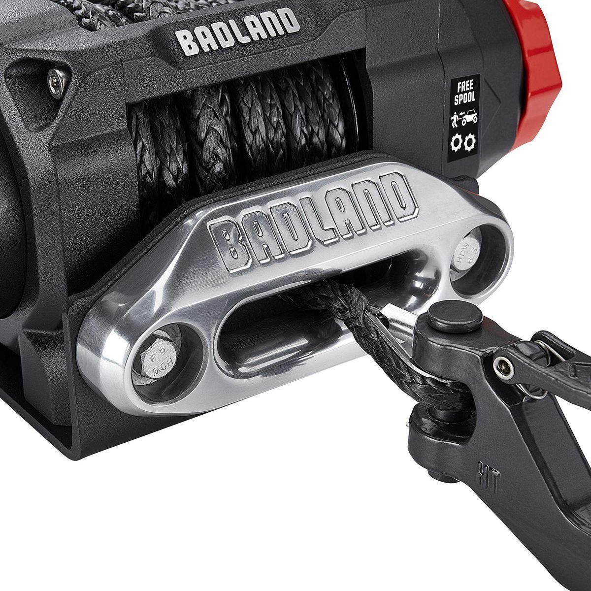 BADLAND APEX 5500 lb. UTV Short-Drum Winch with Synthetic Rope