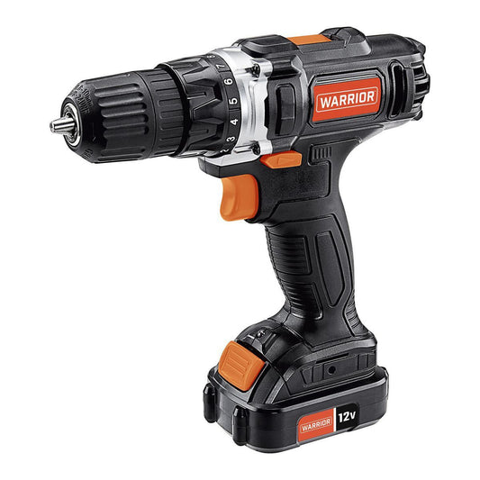 WARRIOR 12V Cordless 3/8 in. Drill Kit with Battery and Charger