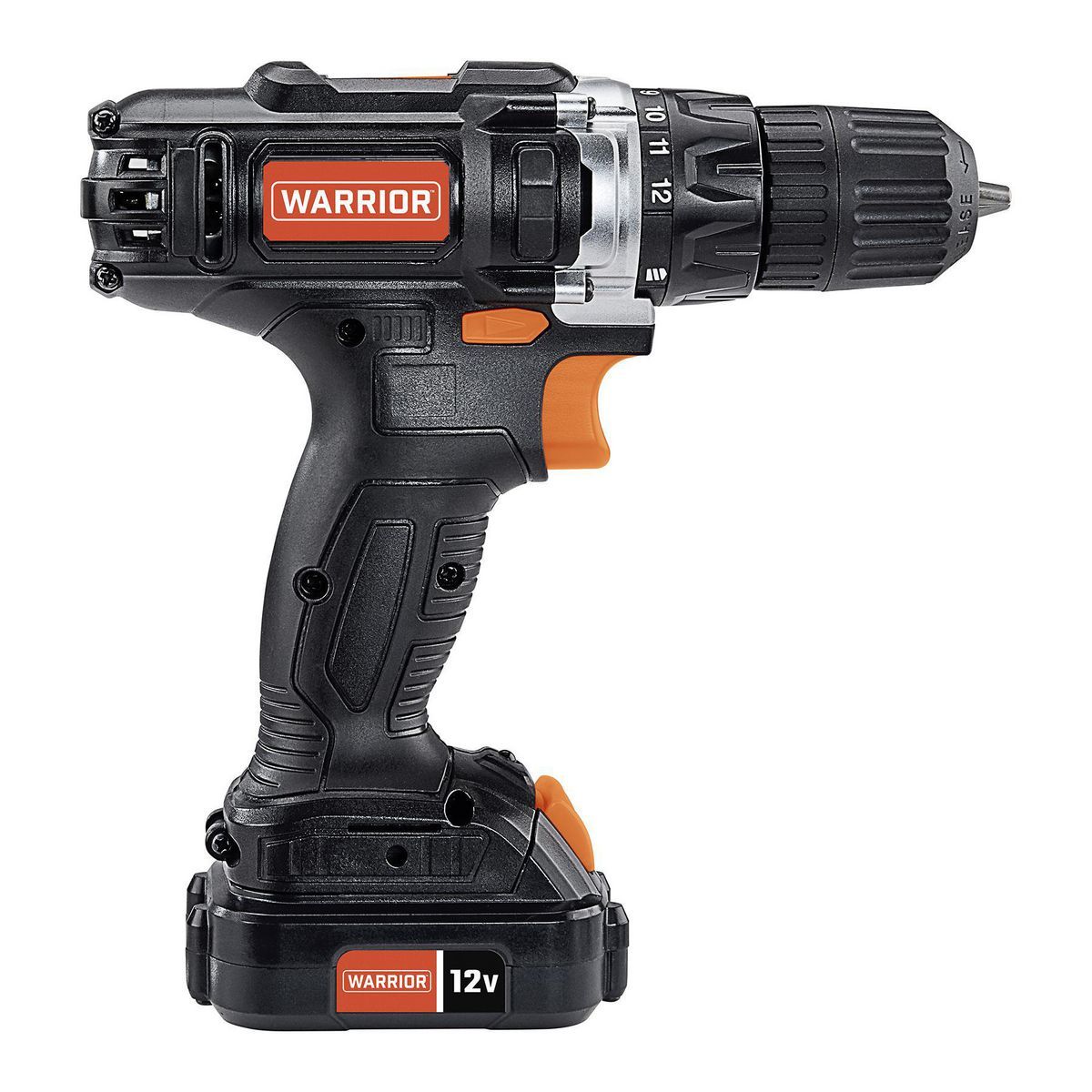 WARRIOR 12V Cordless 3/8 in. Drill Kit with Battery and Charger