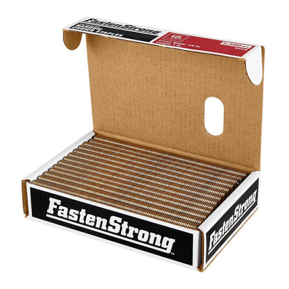 FASTENSTRONG 18 GA x 1/4 in. Crown 1 in. Galvanized Staples, 2500 Piece