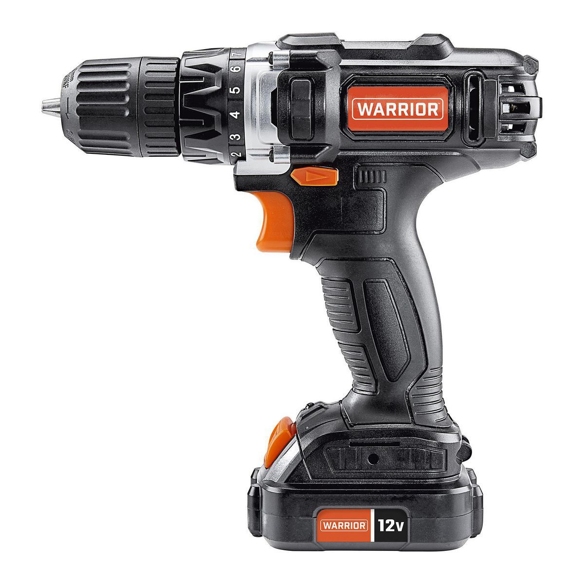 WARRIOR 12V Cordless 3/8 in. Drill and Flashlight 2-Tool Combo Kit with Battery and Charger