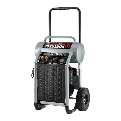 FORTRESS 5 Gallon, 225 PSI High Performance Oil-Free Wheeled Jobsite Air Compressor