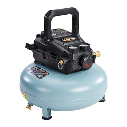 MCGRAW 3 Gallon, 110 PSI Oil-Free Light-Duty Pancake Air Compressor