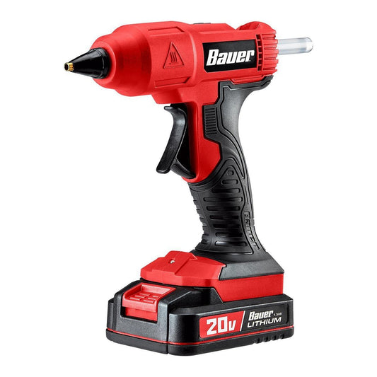 BAUER 20V Cordless Full Sized Glue Gun - Tool Only