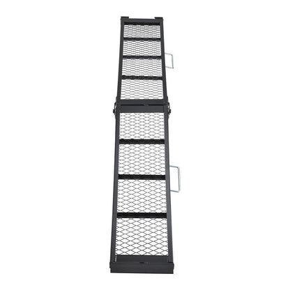 HAUL-MASTER 800 lb. Capacity 11 in. x 80-1/4 in. Center-Fold Steel Single Ramp