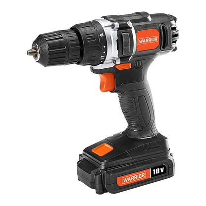 WARRIOR 18V Cordless 3/8 in. Drill Kit with Battery and Charger