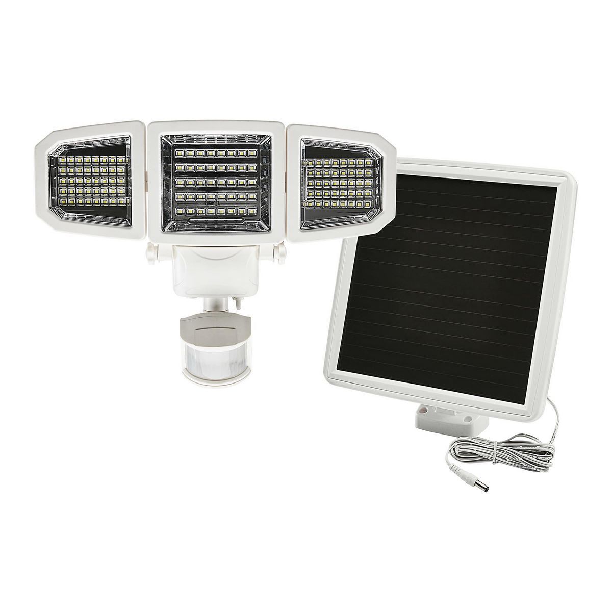 BUNKER HILL SECURITY 2850 Lumen Triple Head LED Solar Security Light