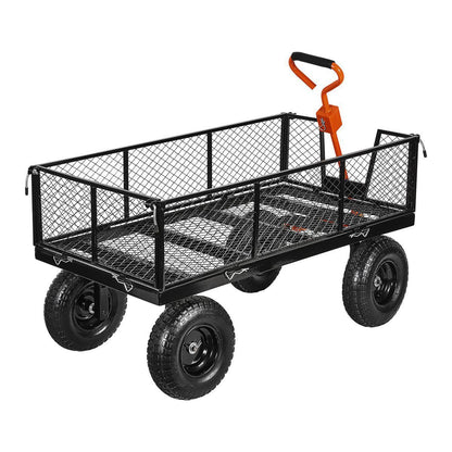 HFT 1200 lb. Capacity Steel Utility Cart with Removable Sides