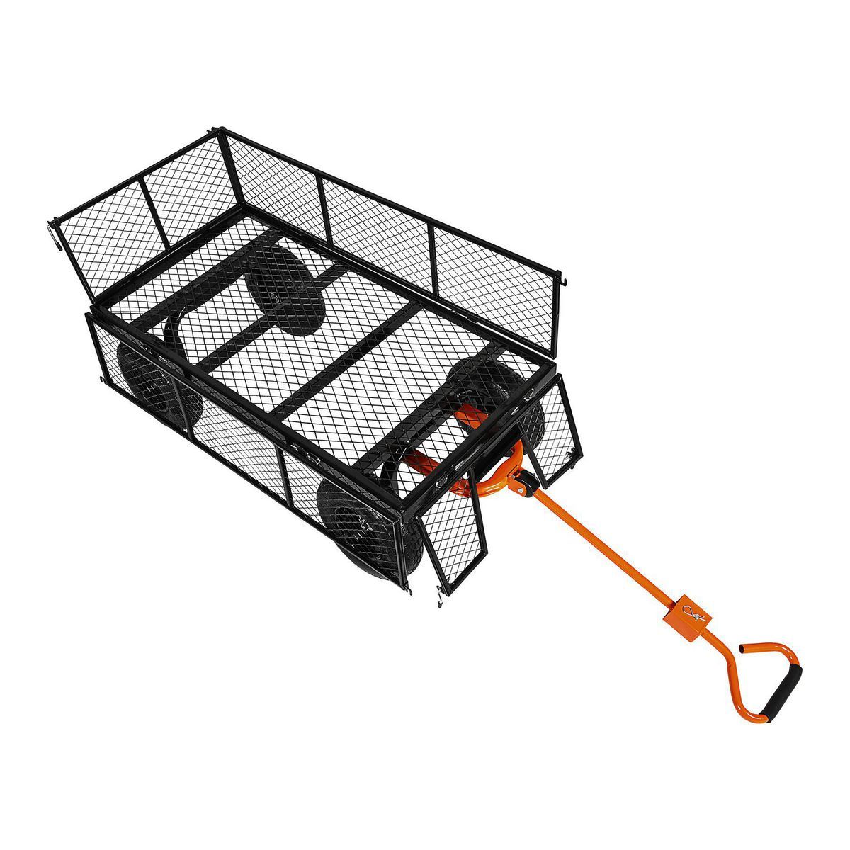 HFT 1200 lb. Capacity Steel Utility Cart with Removable Sides