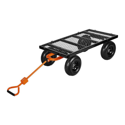 HFT 1200 lb. Capacity Steel Utility Cart with Removable Sides