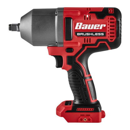 BAUER 20V Brushless Cordless 1/2 in. High-Torque Impact Wrench - Tool Only