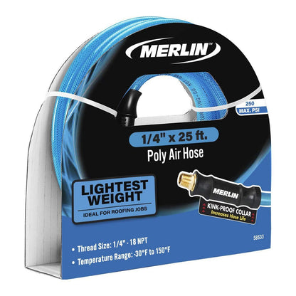 MERLIN 1/4 in. x 25 ft. Polyurethane Air Hose