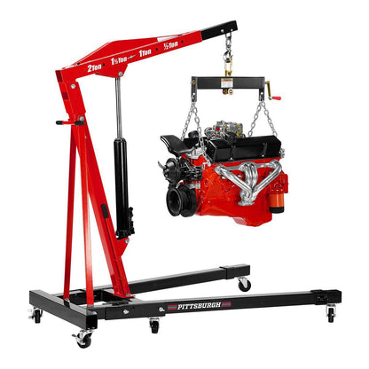 PITTSBURGH 2 Ton-Capacity Foldable Shop Crane