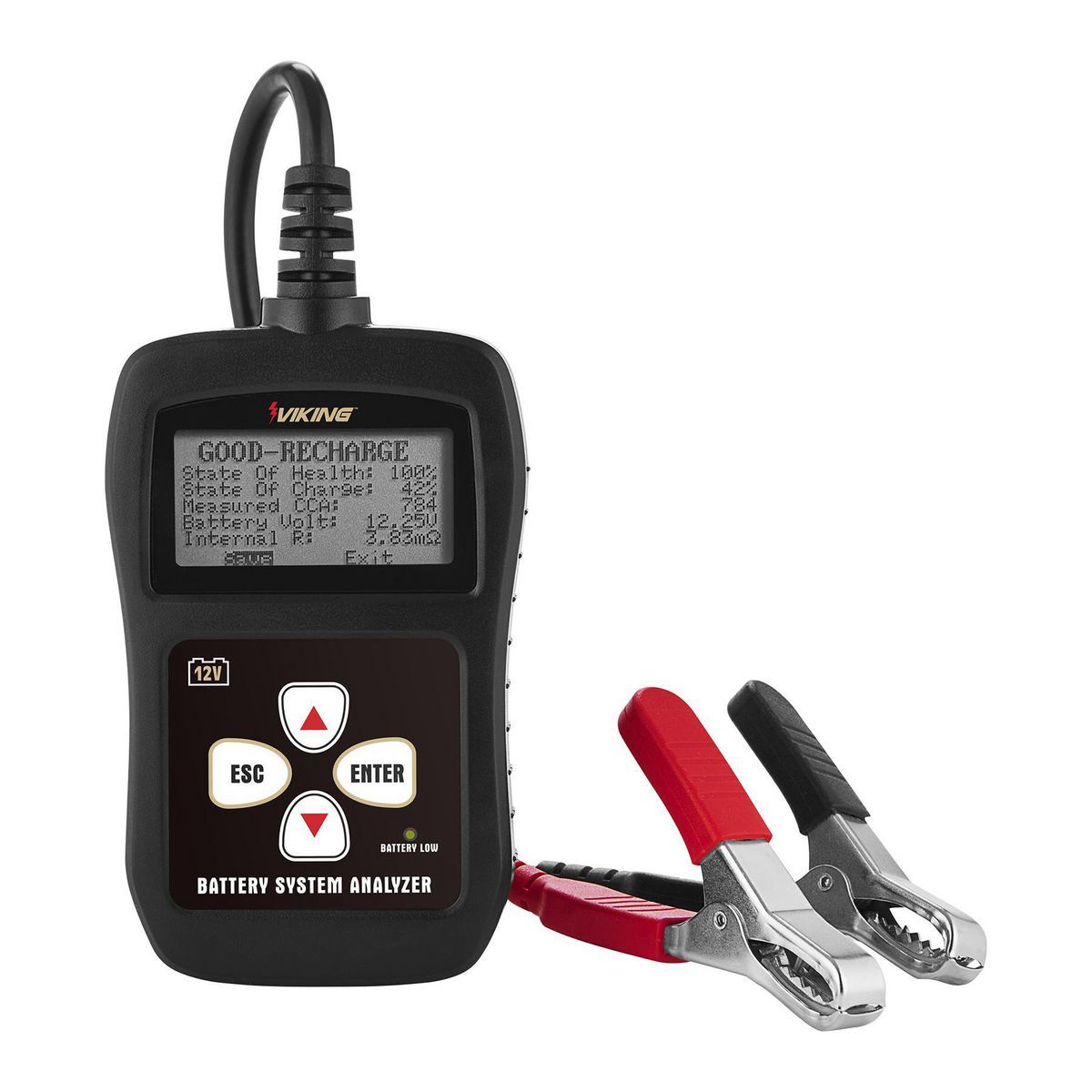 VIKING 12V Digital Battery and System Tester