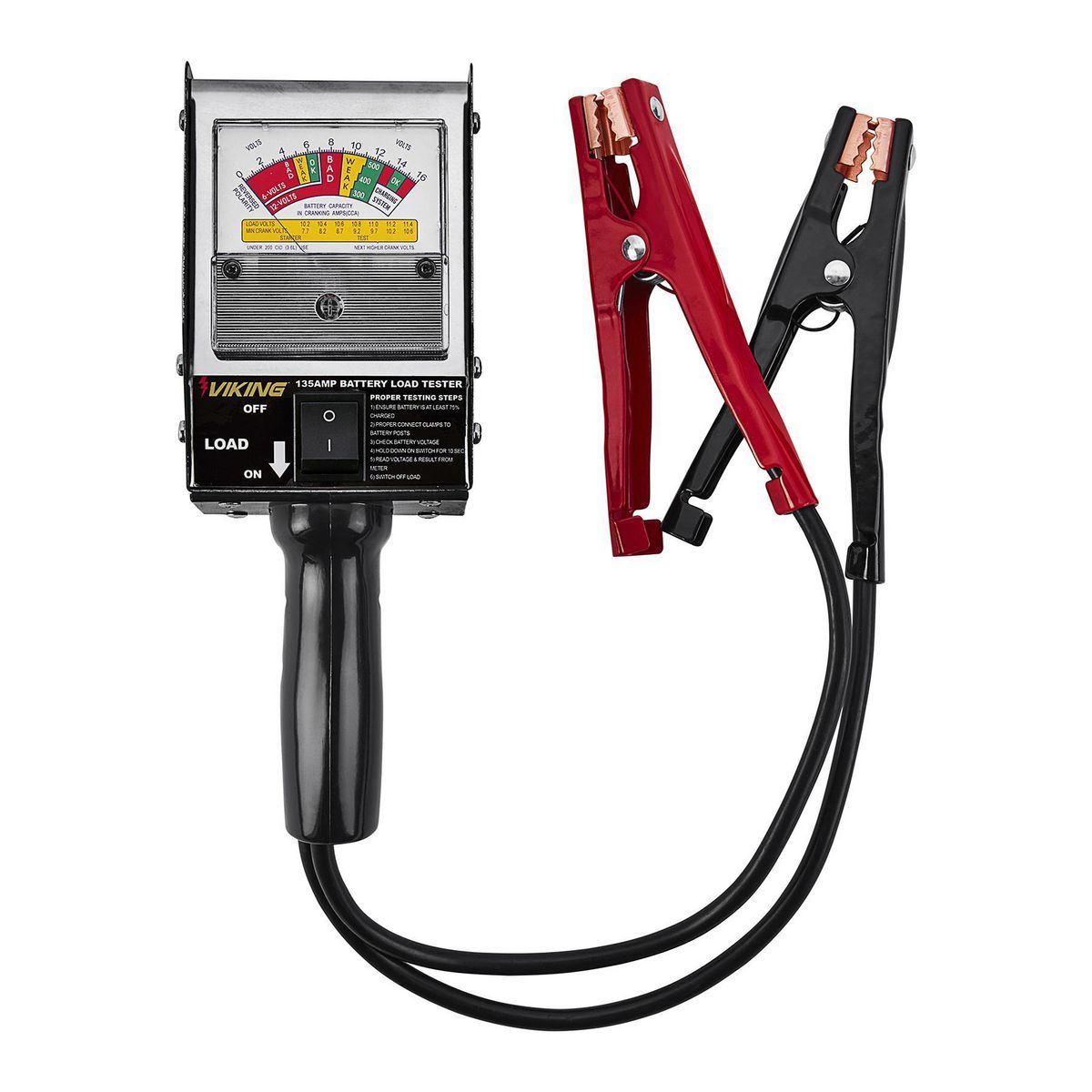 VIKING 135 Amp, 6, 12V Battery and System Load Tester