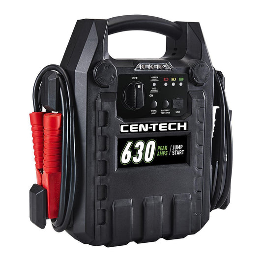 CEN-TECH 630 Peak Amp Portable Car Battery Jump Starter and Power Pack