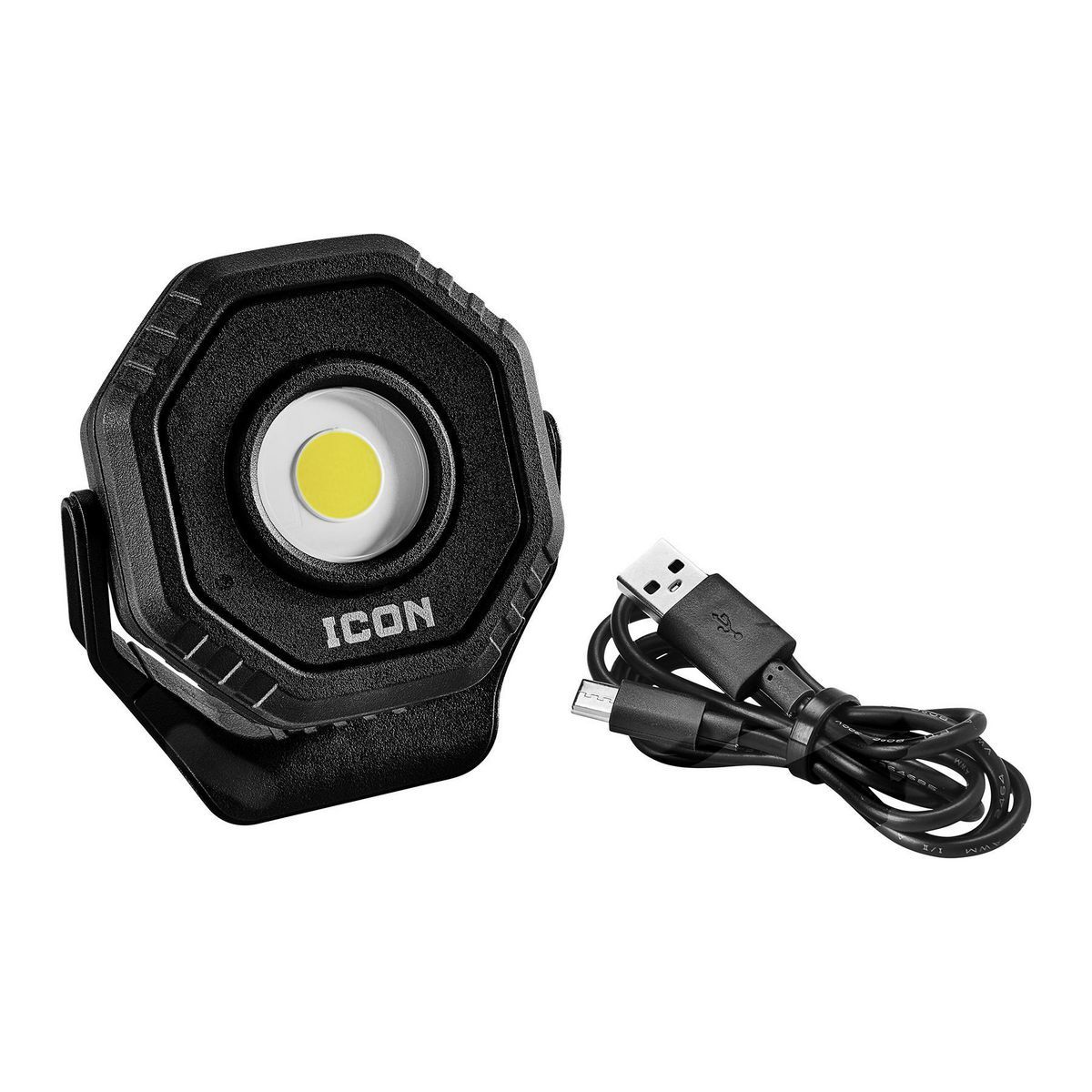 ICON 2100 Lumen LED Rechargeable Magnetic Compact Floodlight, Black