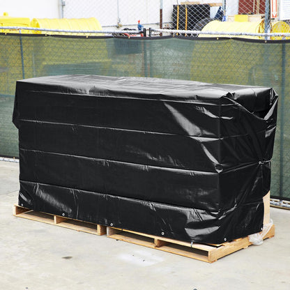 10 ft. x 12 ft. Silver and Black Extreme-Duty, Weather-Resistant Tarp