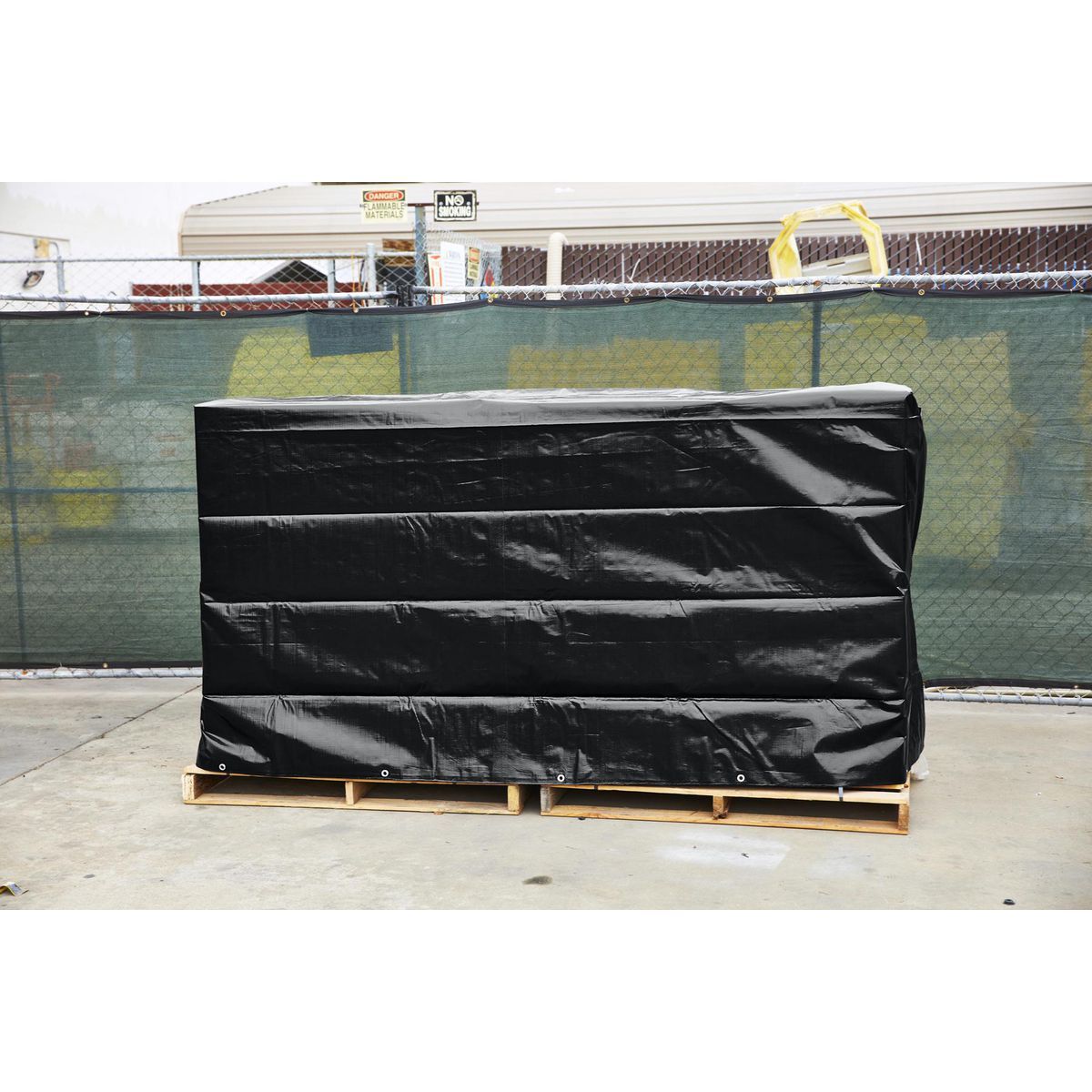 10 ft. x 12 ft. Silver and Black Extreme-Duty, Weather-Resistant Tarp