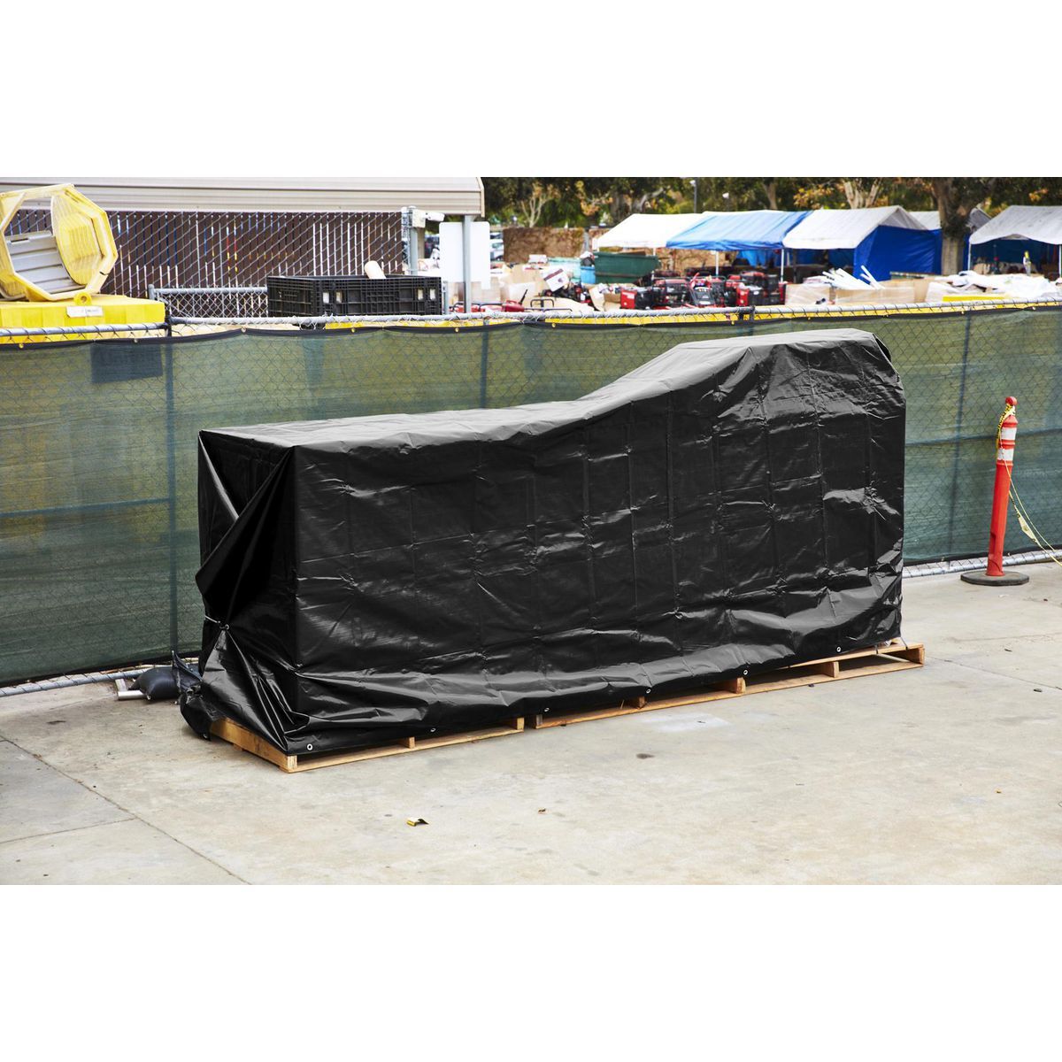 12 ft. x 16 ft. Silver and Black Extreme-Duty, Weather-Resistant Tarp