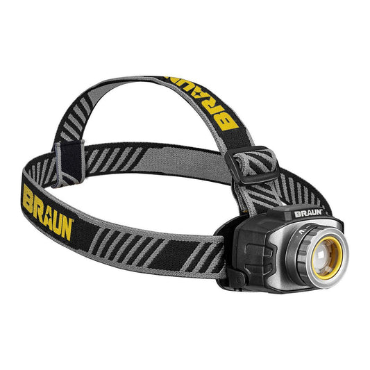 BRAUN 700 Lumen Adjustable Rechargeable LED Headlamp