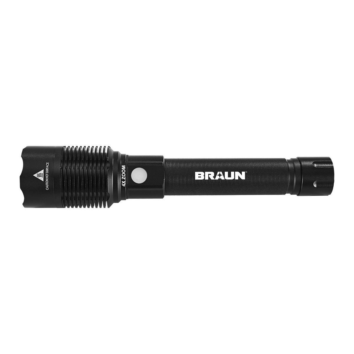 BRAUN 7000 Lumen Rechargeable Waterproof LED Flashlight with Battery Bank