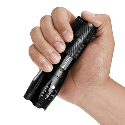 BRAUN 590 Lumen Tactical LED Flashlight, Black