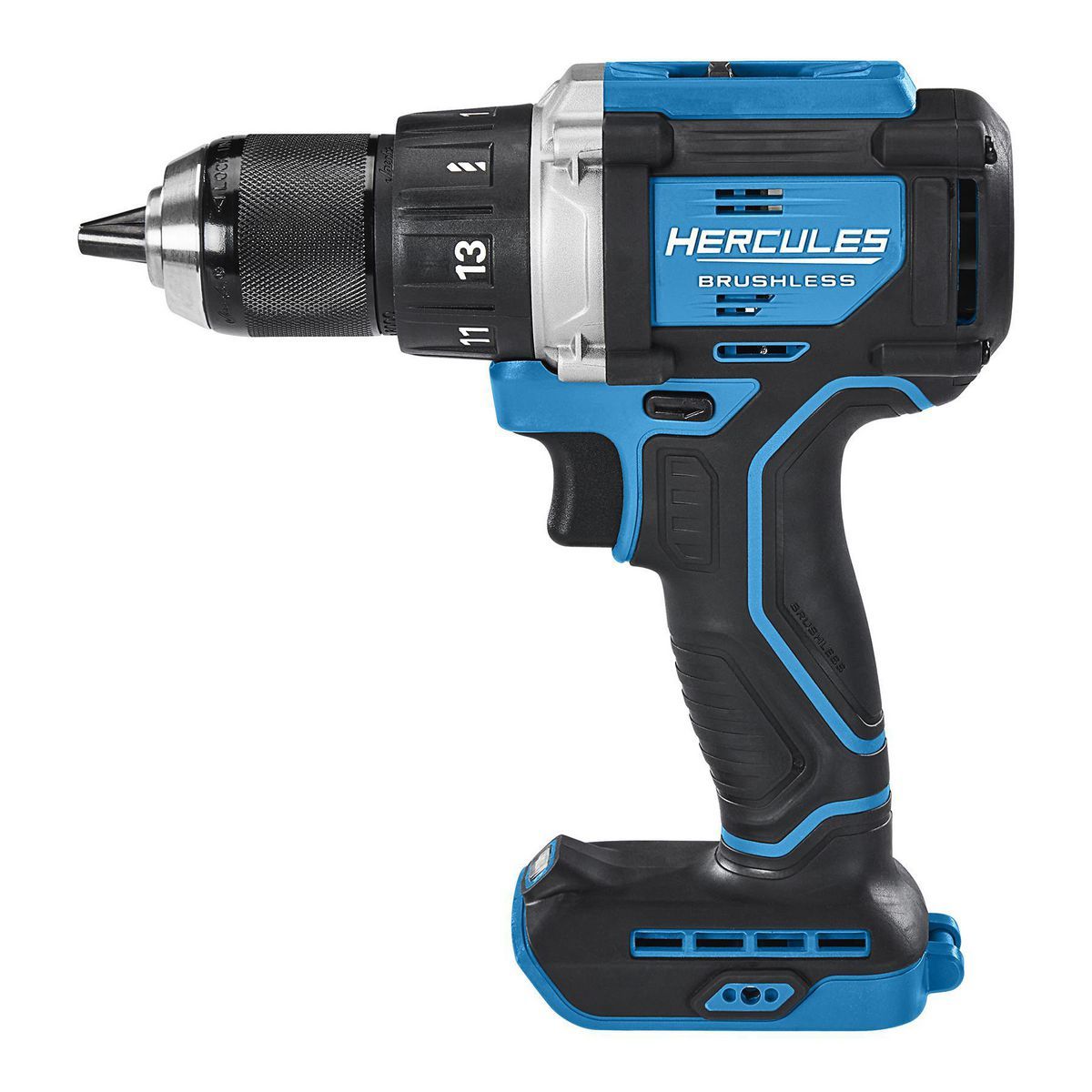 HERCULES 20V Brushless Cordless 1/2 in. Drill/Driver with Side Handle- Tool Only