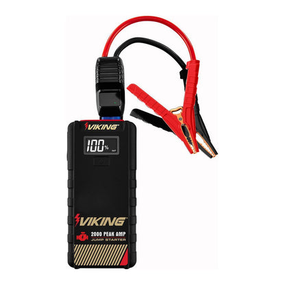 VIKING 2000 Peak Amp Lithium-Ion Jump Starter and Power Bank