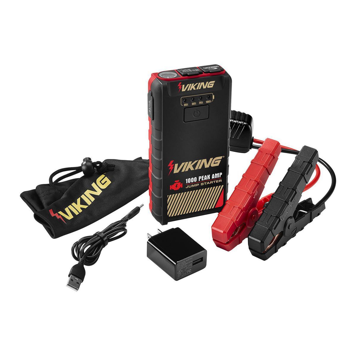 VIKING 1000 Peak Amp Lithium-Ion Jump Starter and Power Bank