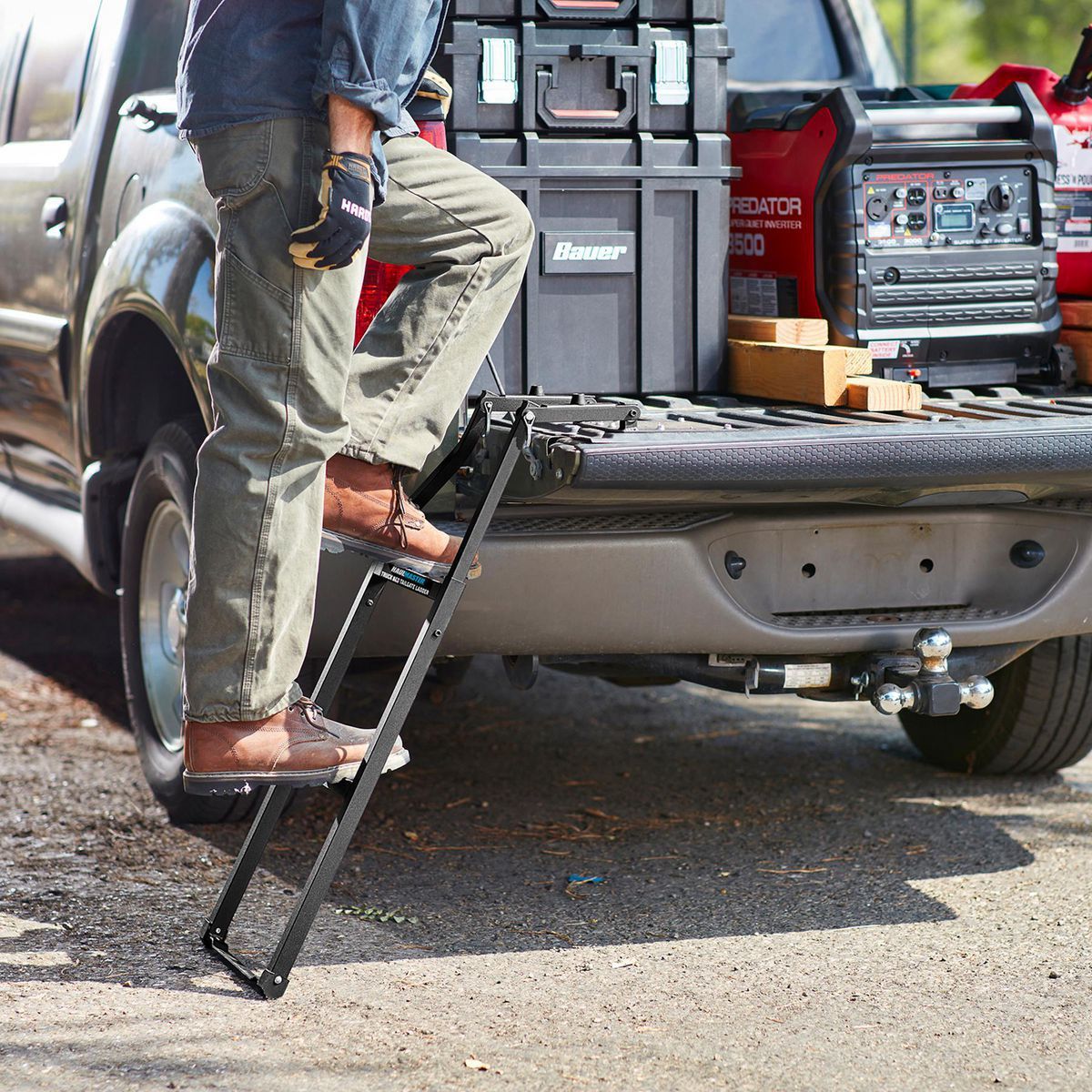 HAUL-MASTER 300 lb. Capacity Truck Bed Tailgate Ladder