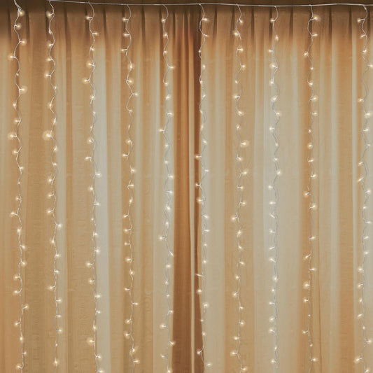 LUMINAR EVERYDAY Indoor/Outdoor LED Warm White Twinkle Curtain Lights