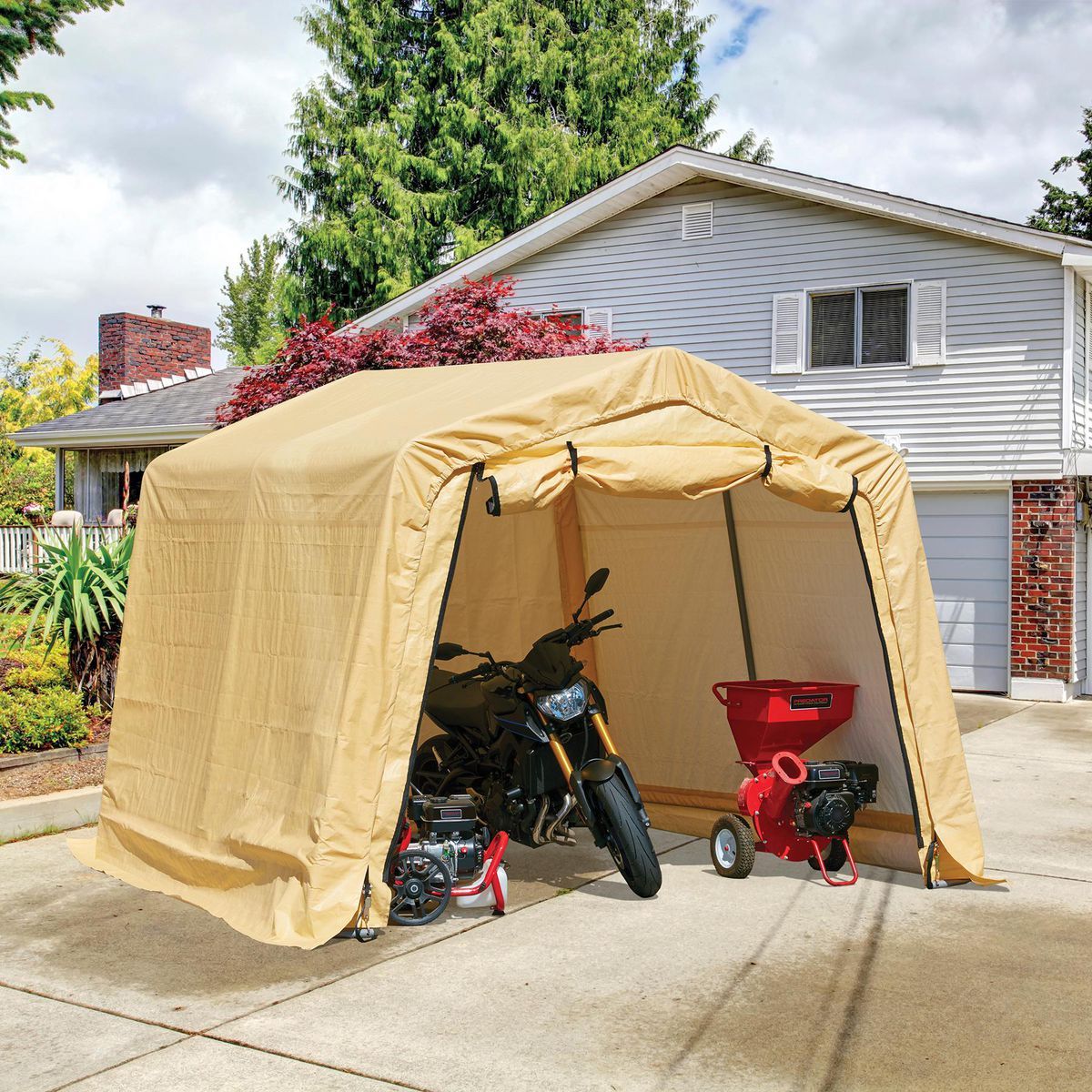 COVERPRO 10 ft. x 10 ft. Portable Shed