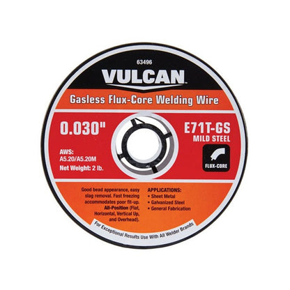 VULCAN 0.030 in. E71T-GS Flux Core Welding Wire, 2 lb. Roll