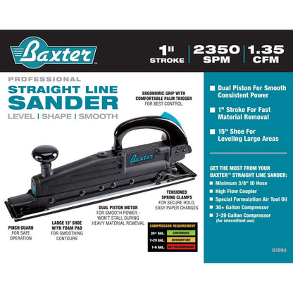BAXTER Professional Straight Line Air Sander