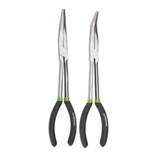 PITTSBURGH 20° Offset & 45° Angle Long Reach Pliers, 2-Piece