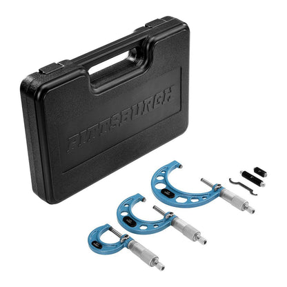 PITTSBURGH Micrometer Set, 3-Piece