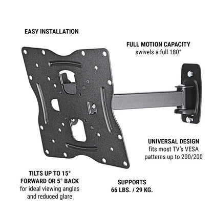 17 in. to 42 in. Swivel/Tilt TV Wall Mount ARMSTRONG 17 in. to 42 in. Swivel/Tilt TV Wall Mount