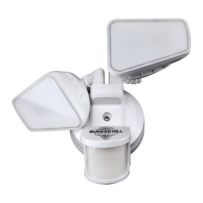 BUNKER HILL SECURITY 2150 Lumen Dual Head Hardwired LED Security Light