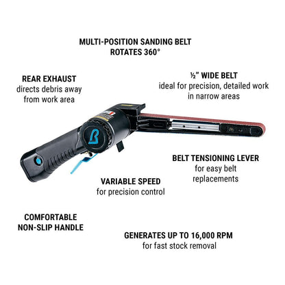 BAXTER 1/2 in. x 18 in. Professional Belt Air Sander