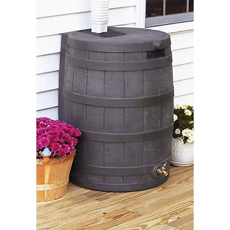 Good Ideas 50 gal. Rain Wizard Rain Barrel, Oak