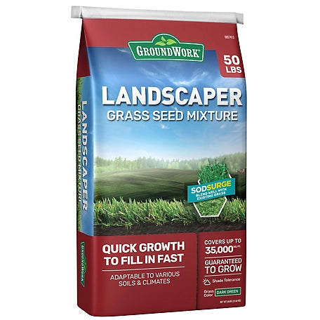 Groundwork 50 lb. Landscapers Mix Grass Seed, South