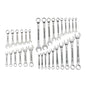 PITTSBURGH Fully Polished SAE and Metric Combination Wrench Set, 32 Piece