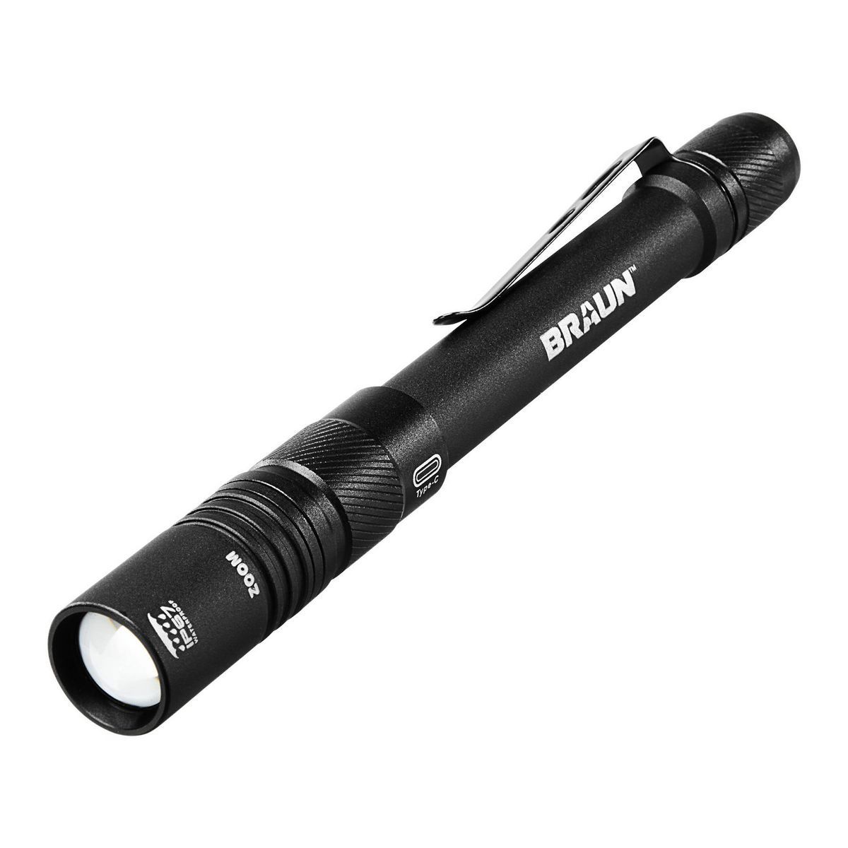 BRAUN 450 Lumen Rechargeable Penlight